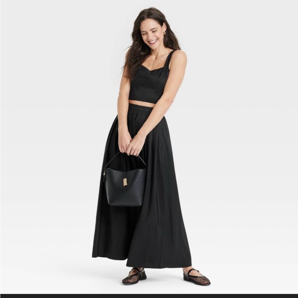 Elegant Black Maxi Skirt
